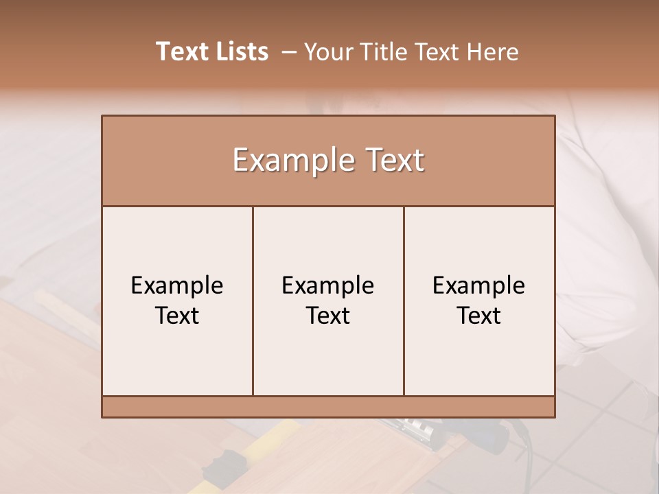 Artisan Cutting Saw PowerPoint Template
