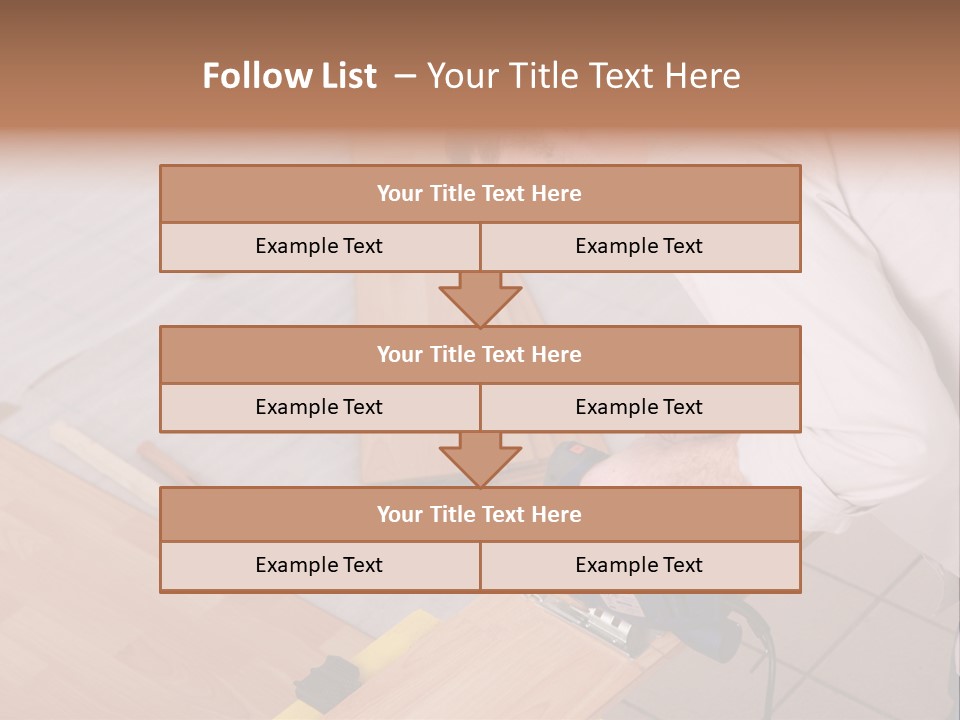 Artisan Cutting Saw PowerPoint Template