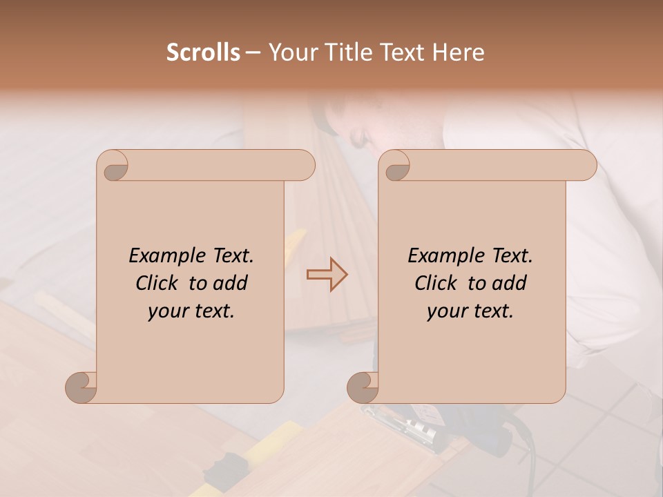 Artisan Cutting Saw PowerPoint Template