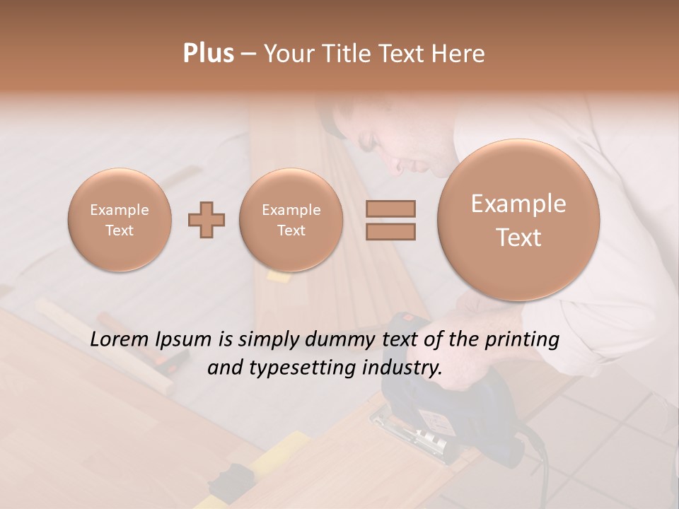 Artisan Cutting Saw PowerPoint Template