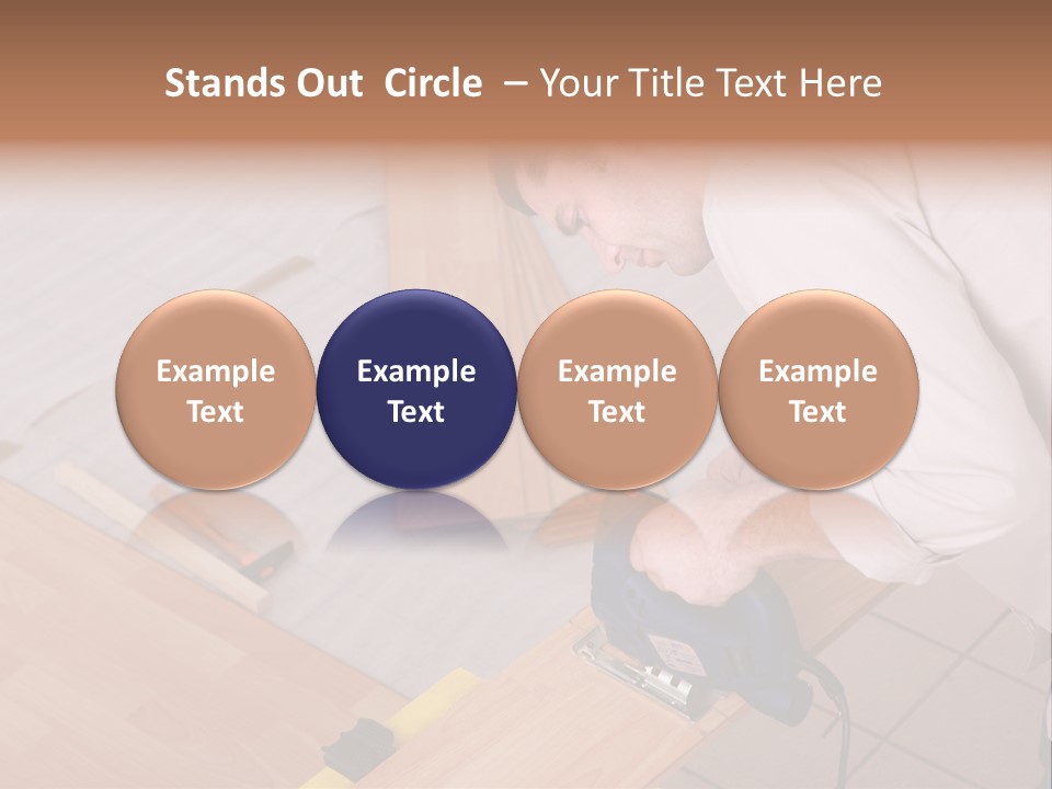 Artisan Cutting Saw PowerPoint Template