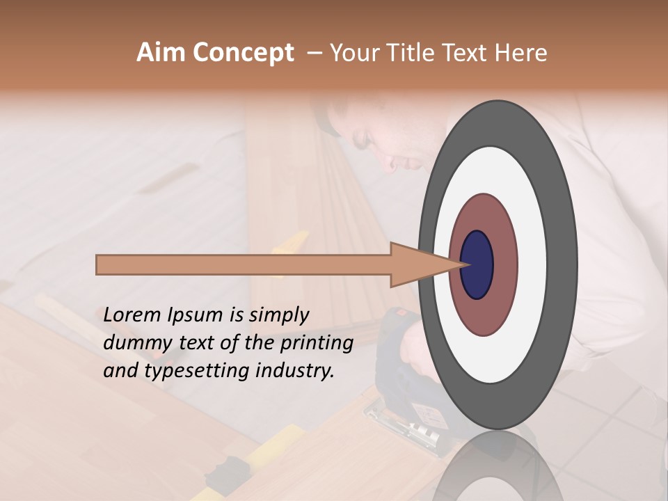 Artisan Cutting Saw PowerPoint Template