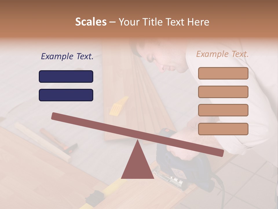 Artisan Cutting Saw PowerPoint Template