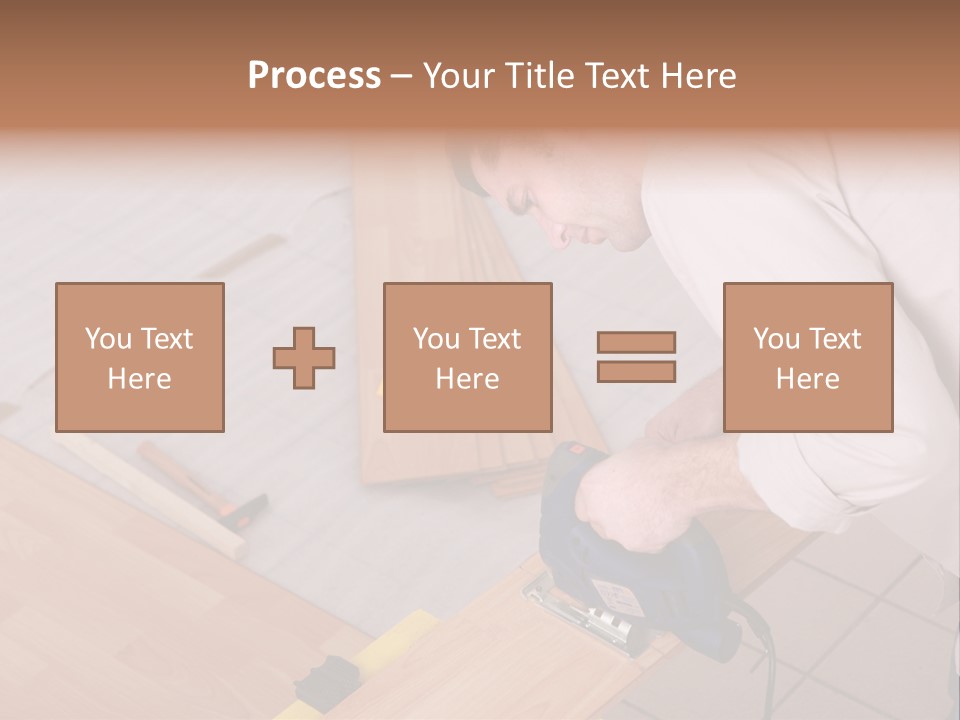 Artisan Cutting Saw PowerPoint Template