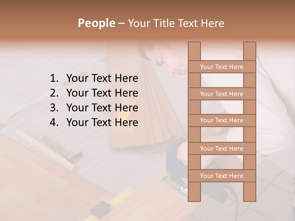 Artisan Cutting Saw PowerPoint Template