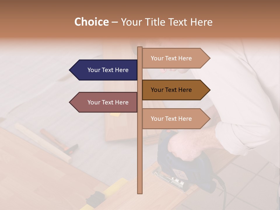 Artisan Cutting Saw PowerPoint Template