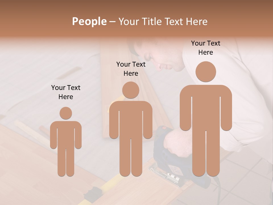 Artisan Cutting Saw PowerPoint Template