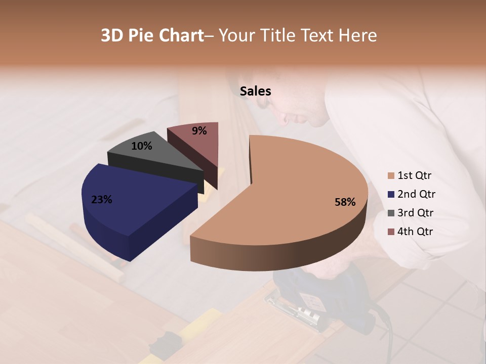 Artisan Cutting Saw PowerPoint Template