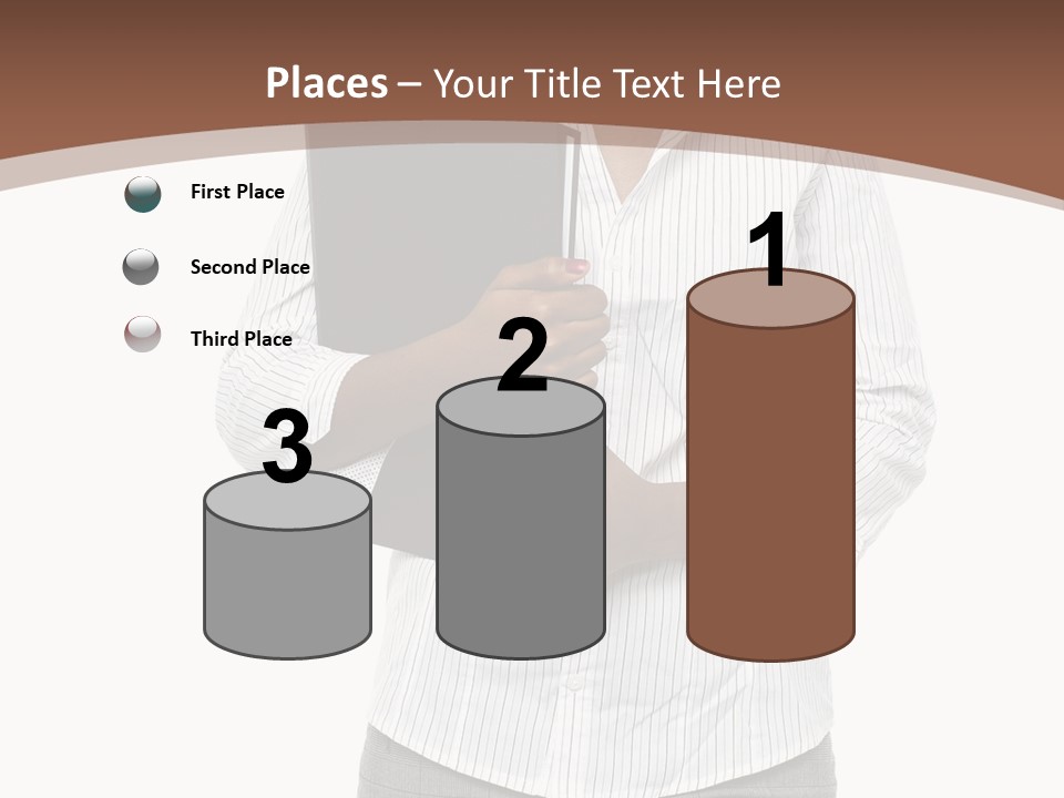 Elegant Successful Posing PowerPoint Template