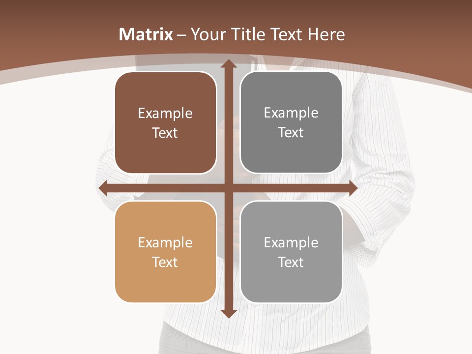 Elegant Successful Posing PowerPoint Template