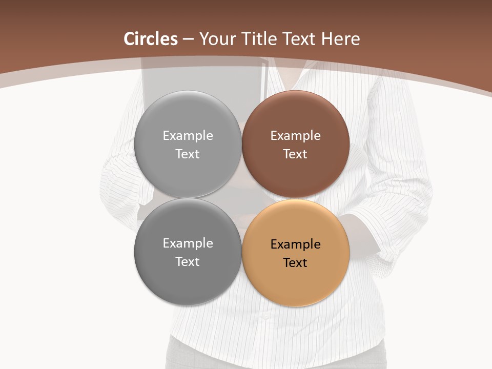 Elegant Successful Posing PowerPoint Template