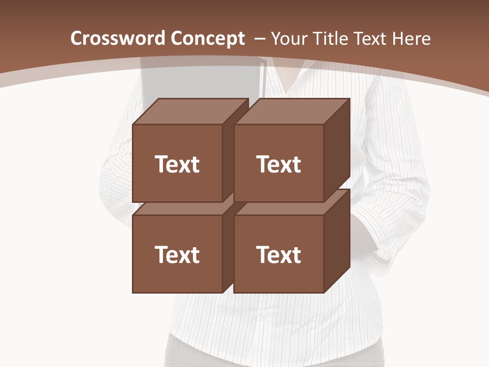 Elegant Successful Posing PowerPoint Template
