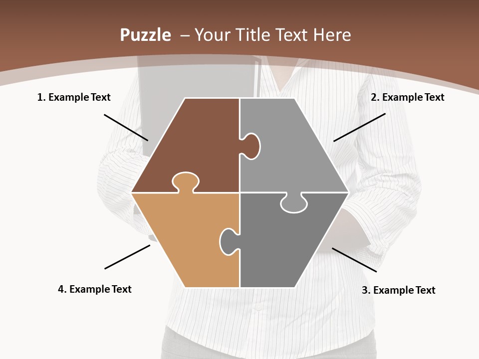 Elegant Successful Posing PowerPoint Template