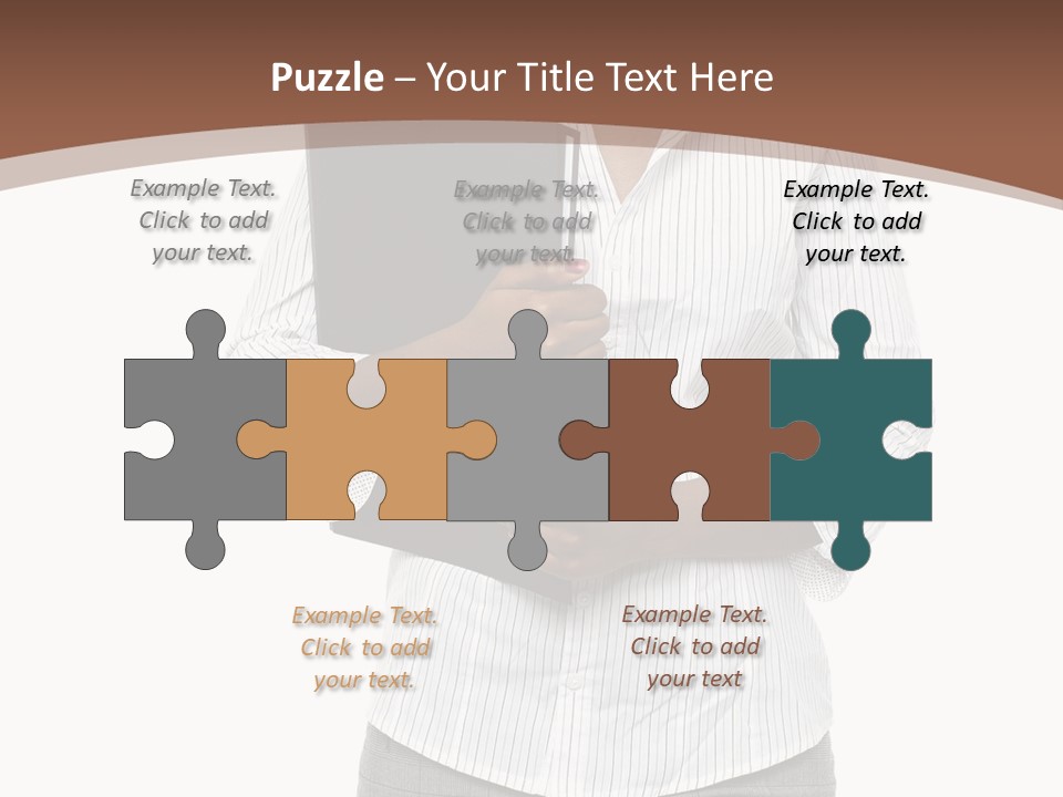 Elegant Successful Posing PowerPoint Template