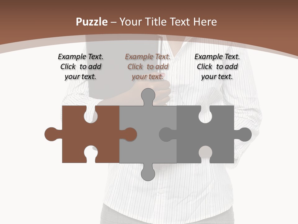 Elegant Successful Posing PowerPoint Template