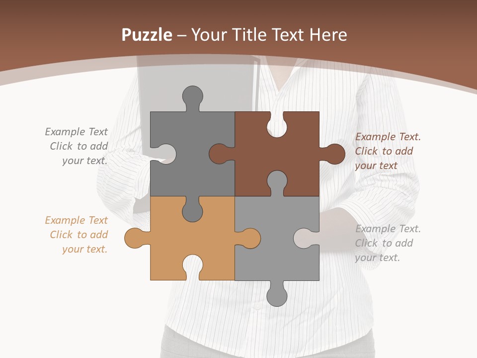 Elegant Successful Posing PowerPoint Template