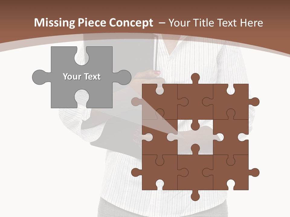 Elegant Successful Posing PowerPoint Template