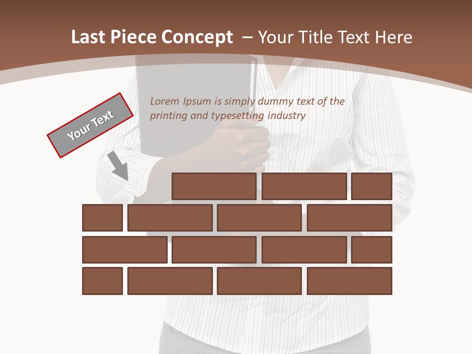 Elegant Successful Posing PowerPoint Template