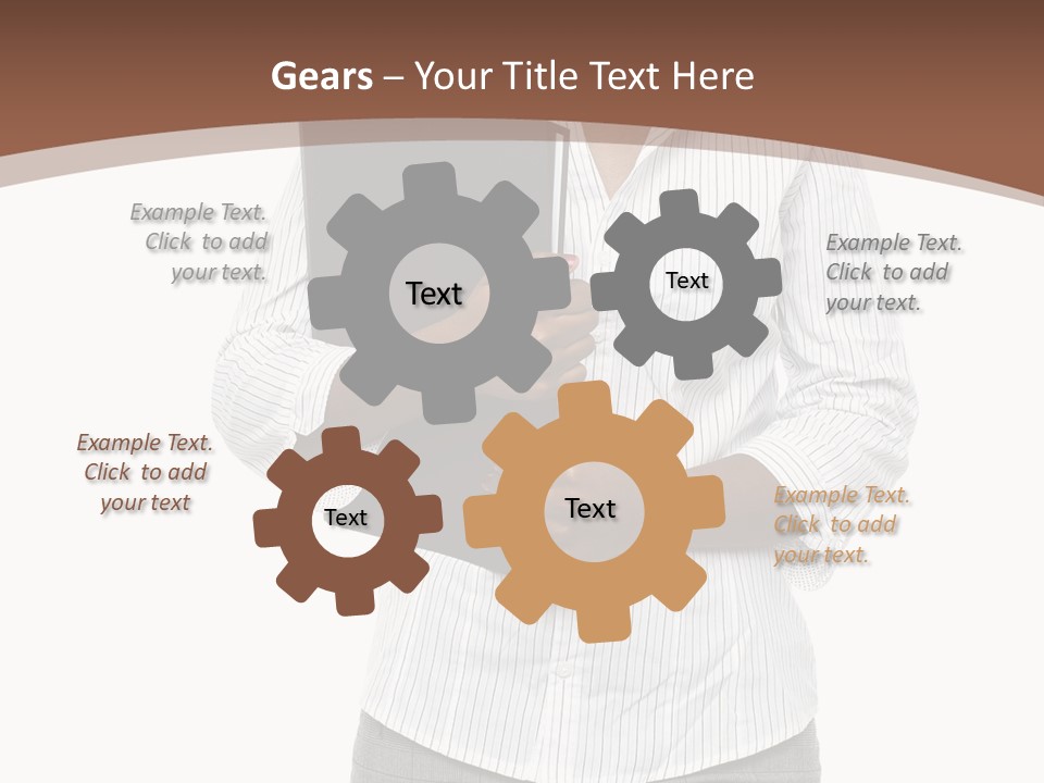 Elegant Successful Posing PowerPoint Template