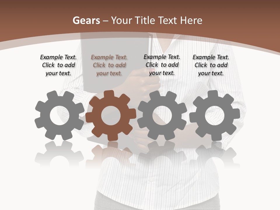 Elegant Successful Posing PowerPoint Template