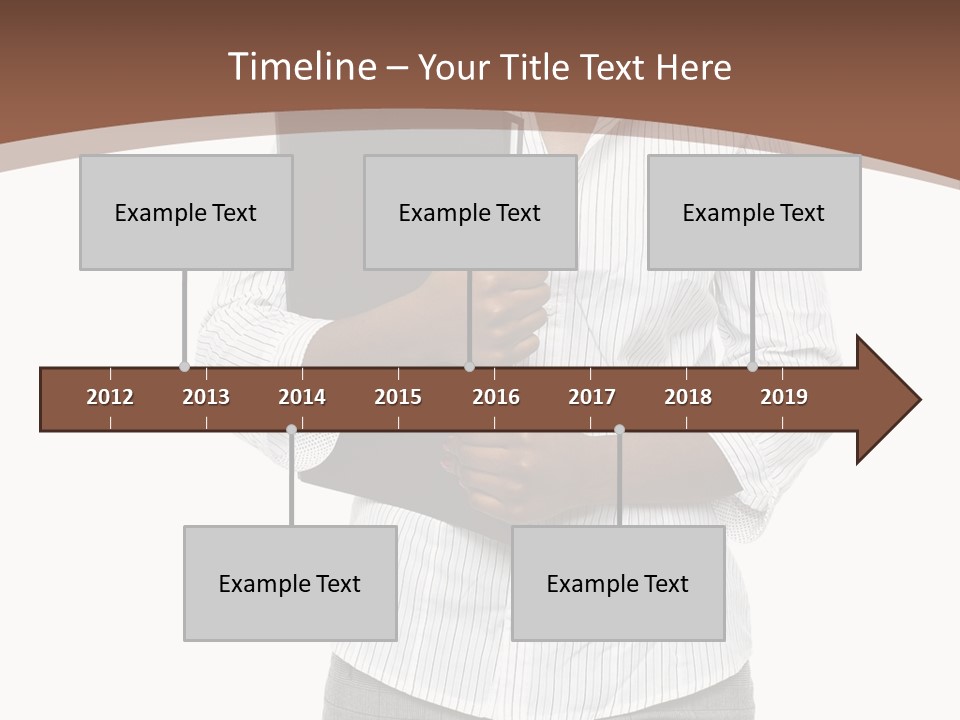 Elegant Successful Posing PowerPoint Template