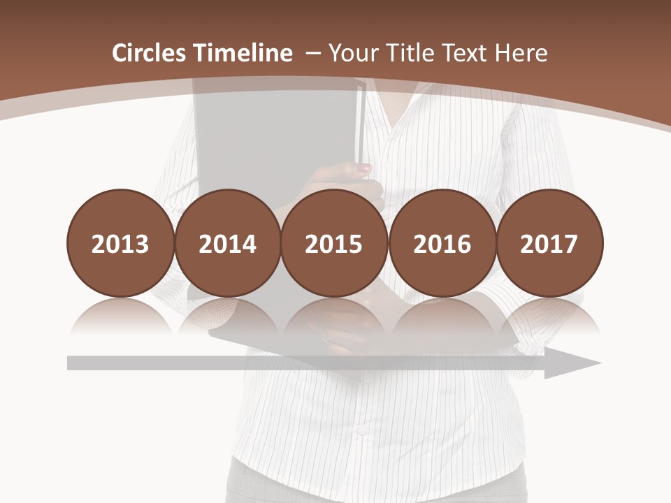 Elegant Successful Posing PowerPoint Template