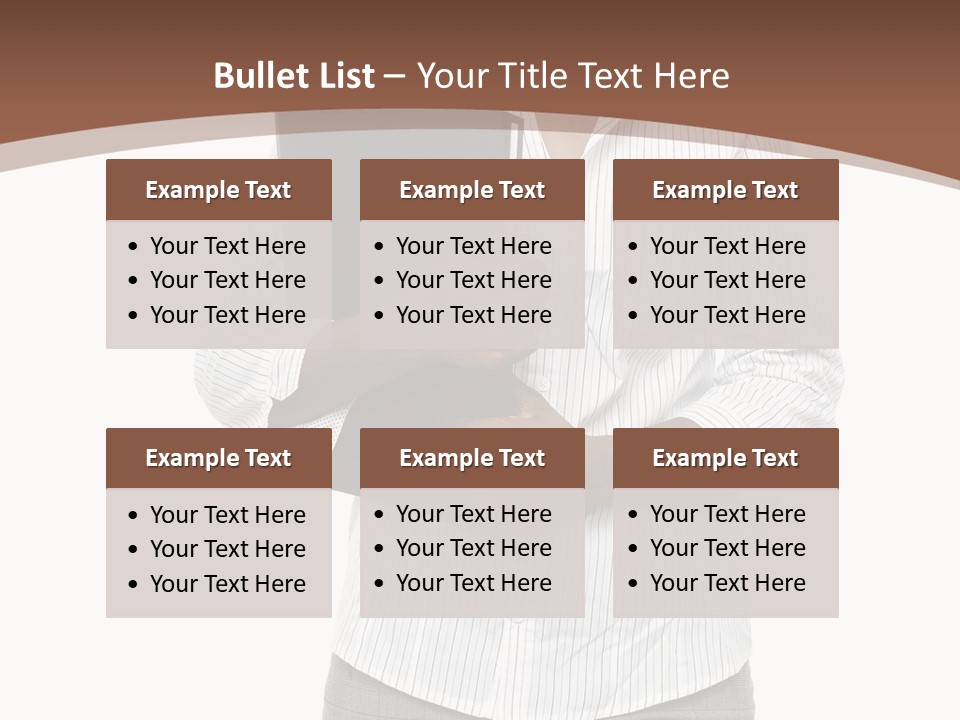 Elegant Successful Posing PowerPoint Template