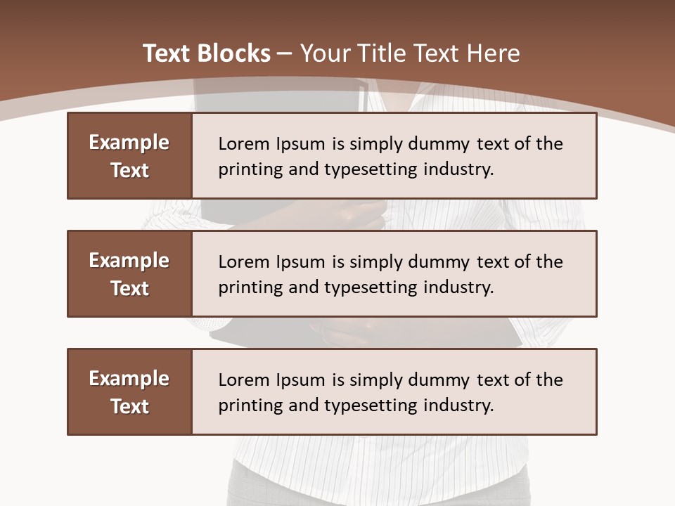 Elegant Successful Posing PowerPoint Template