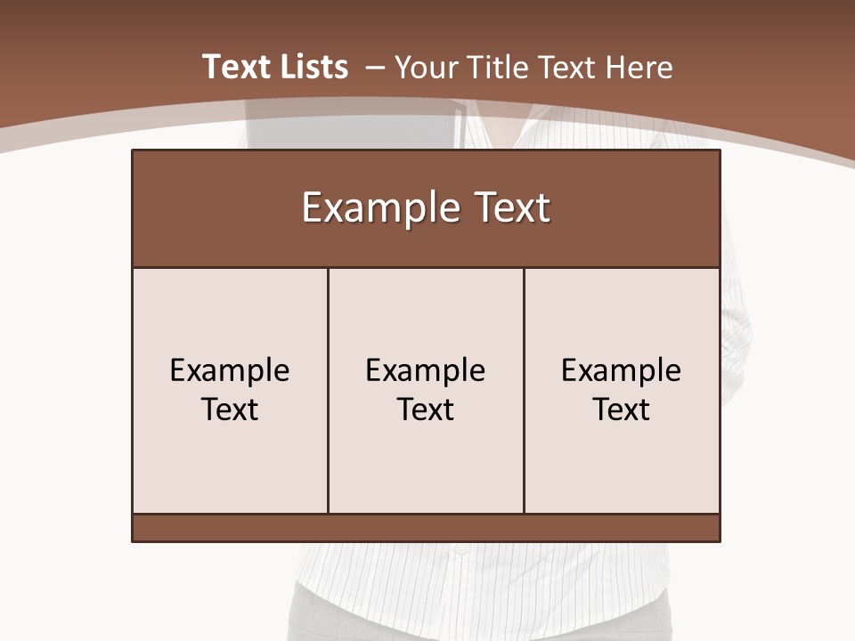 Elegant Successful Posing PowerPoint Template