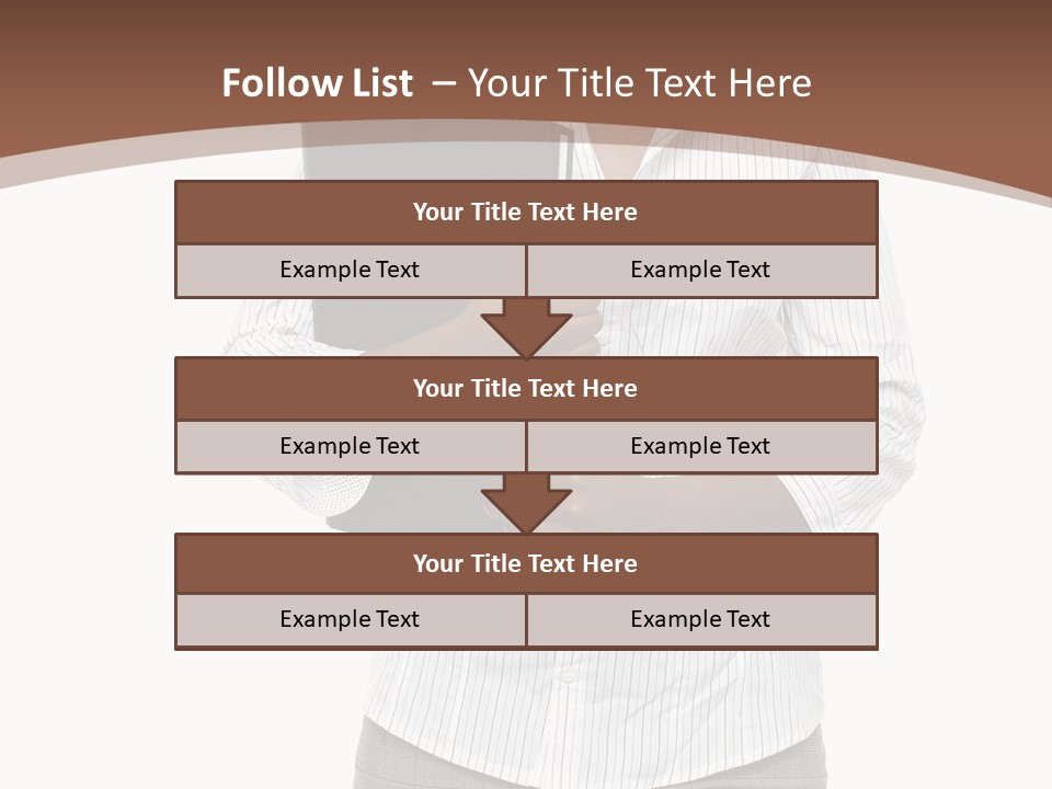 Elegant Successful Posing PowerPoint Template