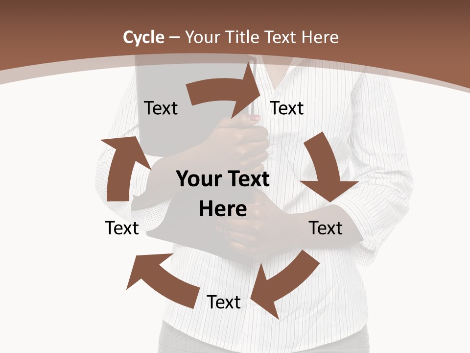 Elegant Successful Posing PowerPoint Template