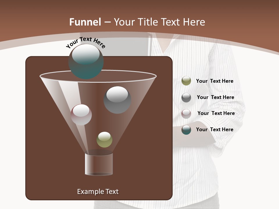 Elegant Successful Posing PowerPoint Template