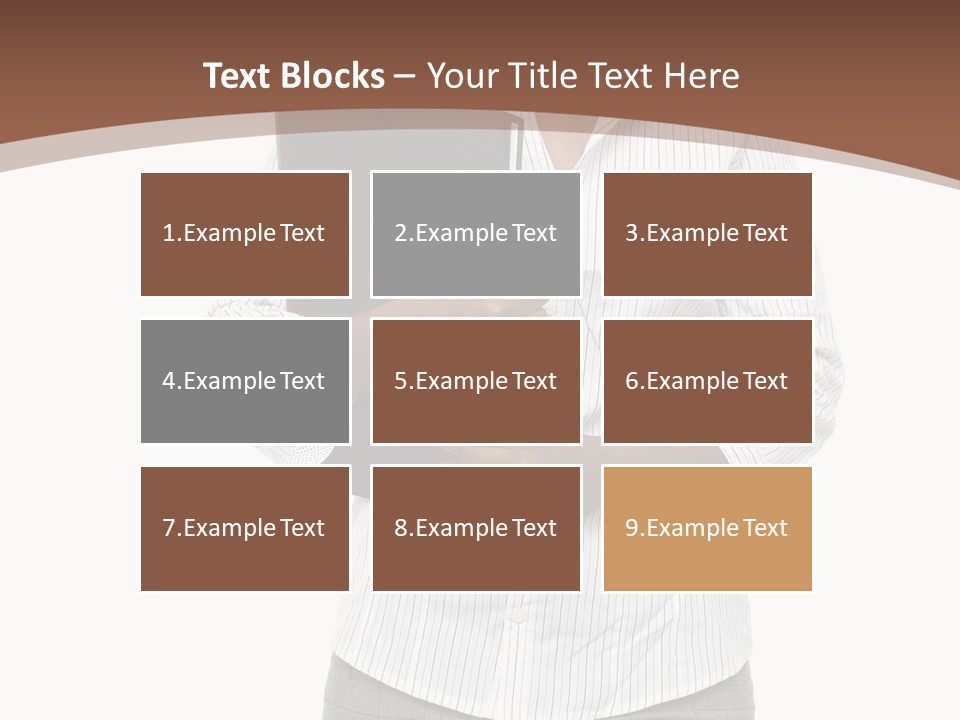 Elegant Successful Posing PowerPoint Template