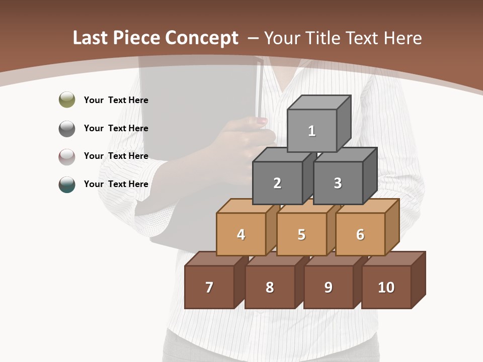 Elegant Successful Posing PowerPoint Template