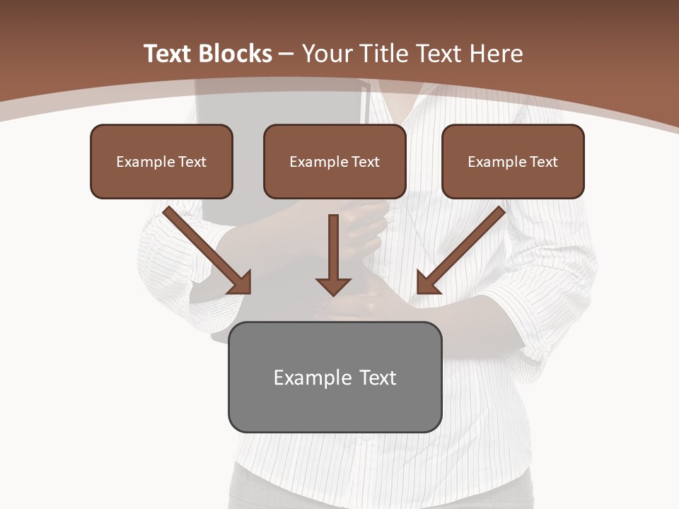 Elegant Successful Posing PowerPoint Template