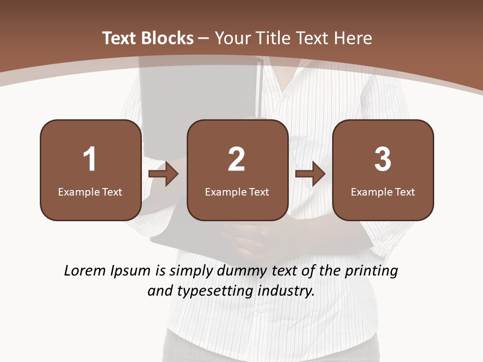Elegant Successful Posing PowerPoint Template