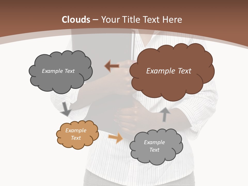 Elegant Successful Posing PowerPoint Template