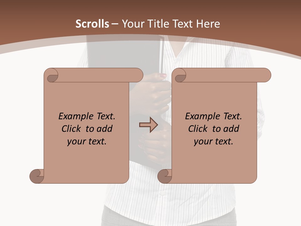 Elegant Successful Posing PowerPoint Template