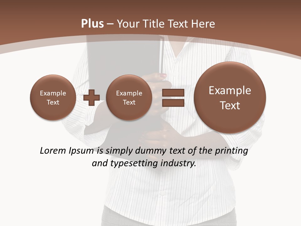 Elegant Successful Posing PowerPoint Template