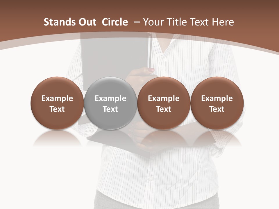 Elegant Successful Posing PowerPoint Template