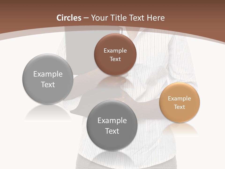 Elegant Successful Posing PowerPoint Template