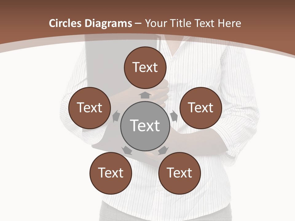 Elegant Successful Posing PowerPoint Template