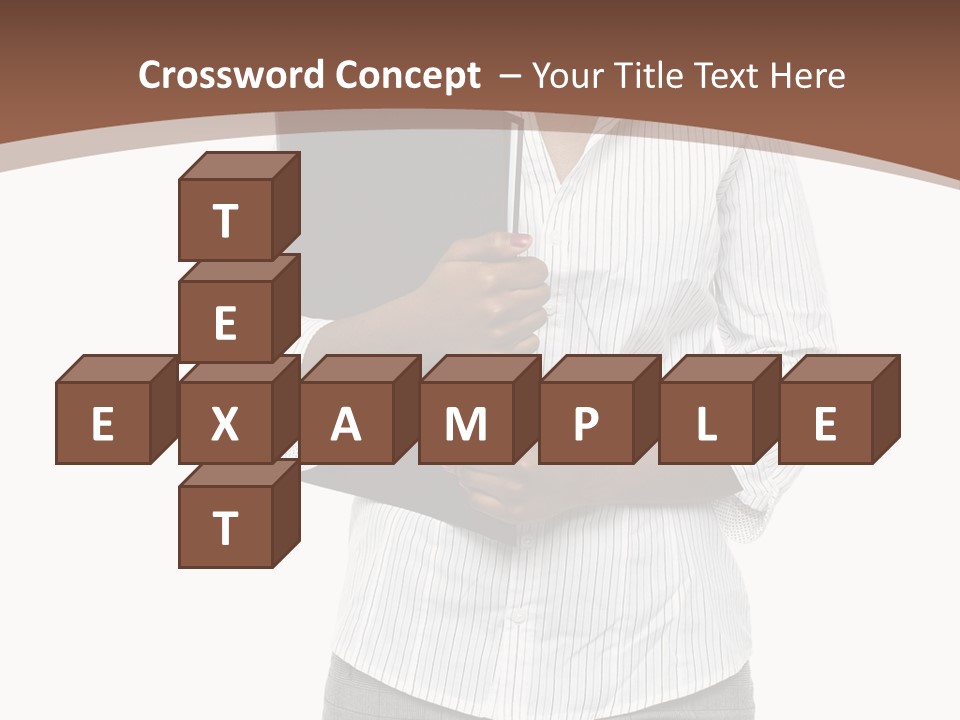 Elegant Successful Posing PowerPoint Template