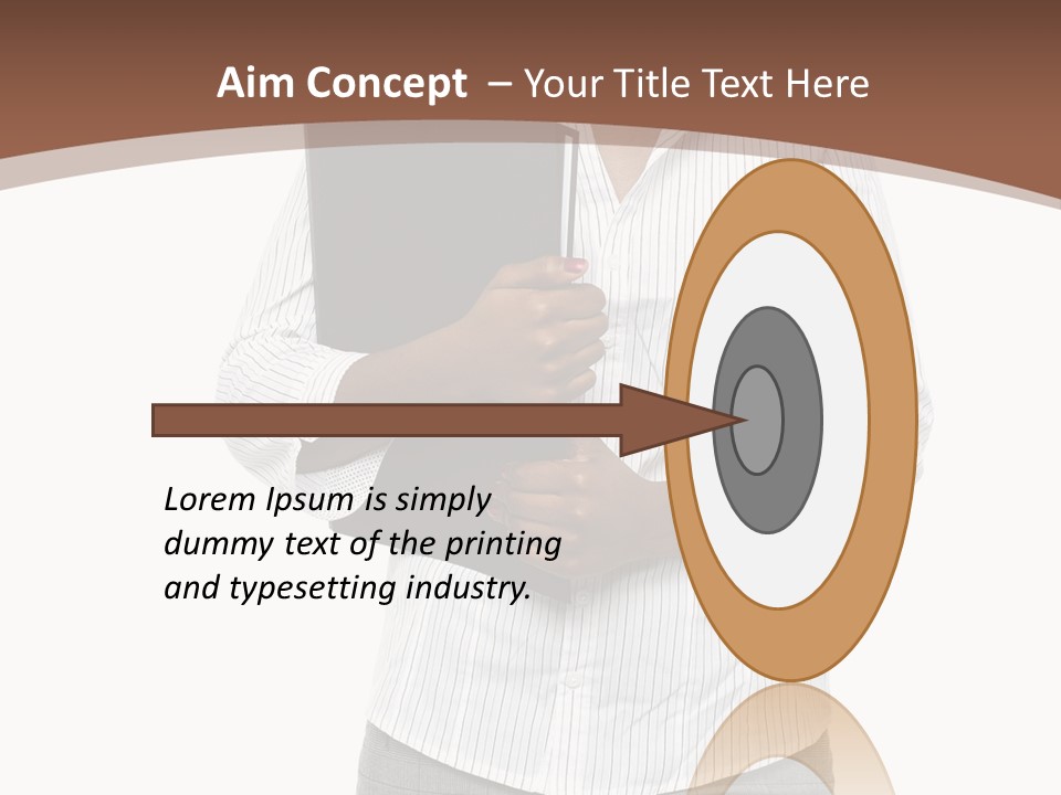 Elegant Successful Posing PowerPoint Template