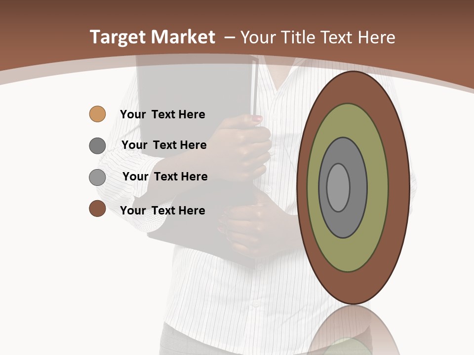 Elegant Successful Posing PowerPoint Template