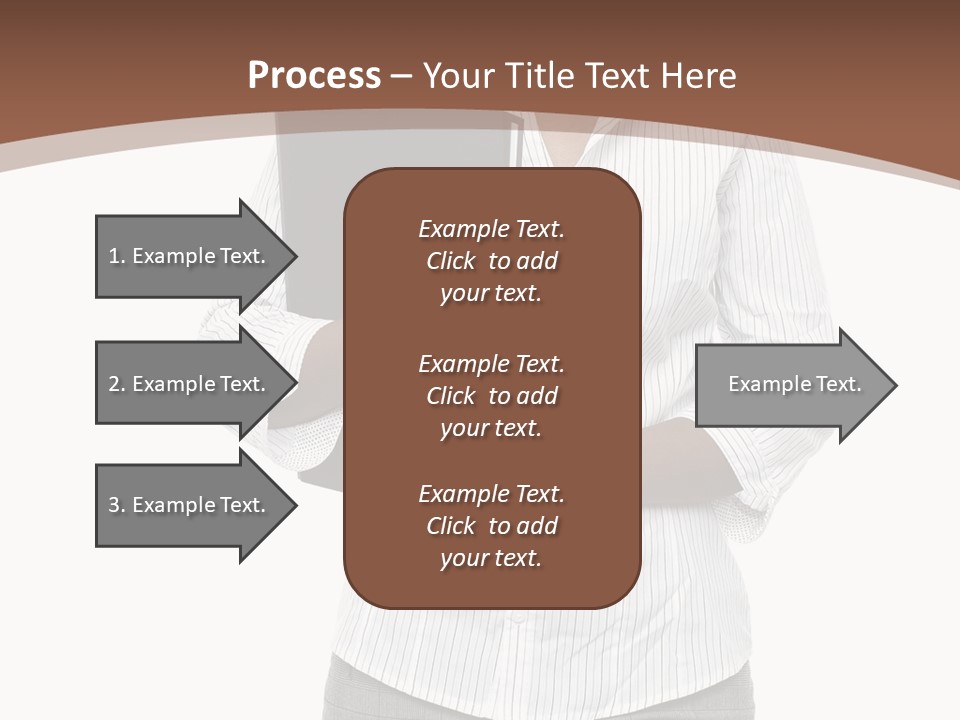 Elegant Successful Posing PowerPoint Template