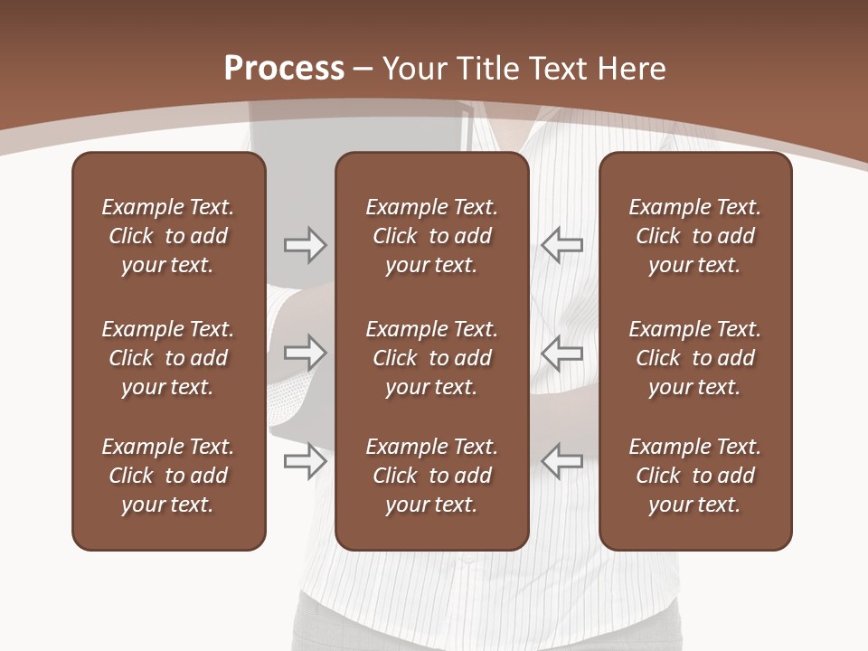 Elegant Successful Posing PowerPoint Template