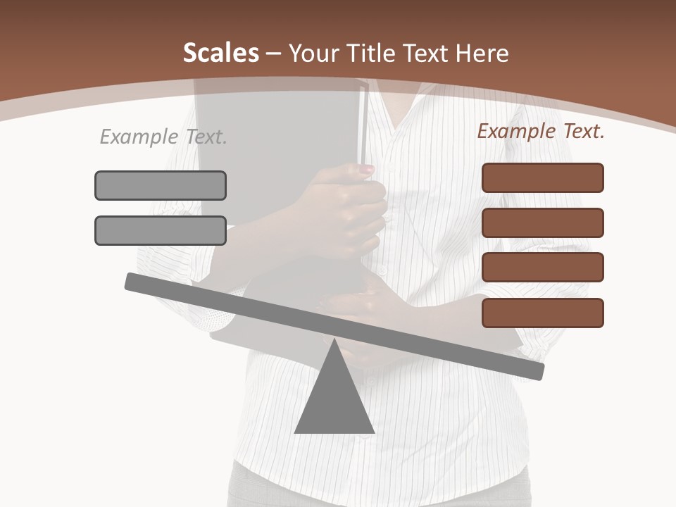Elegant Successful Posing PowerPoint Template