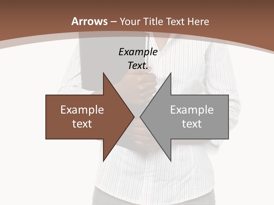 Elegant Successful Posing PowerPoint Template