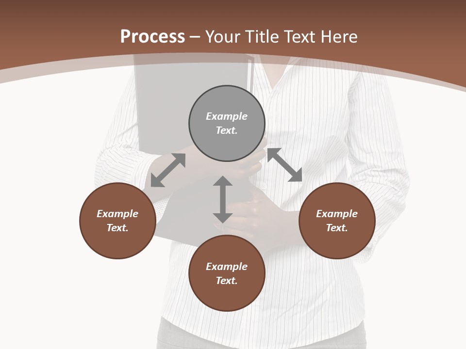 Elegant Successful Posing PowerPoint Template